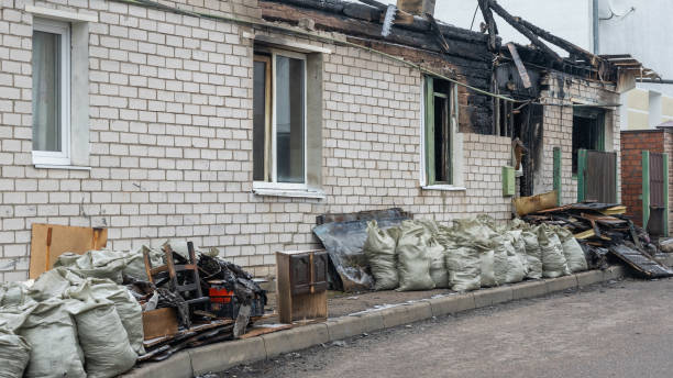 Professional Fire Damage Removal technician working in Millersville, MD